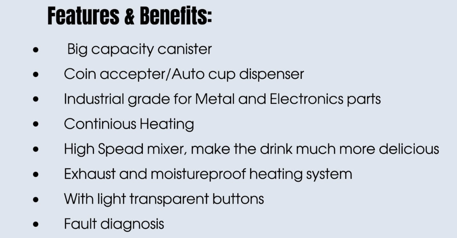 instant coffee machine features instant coffee machine features